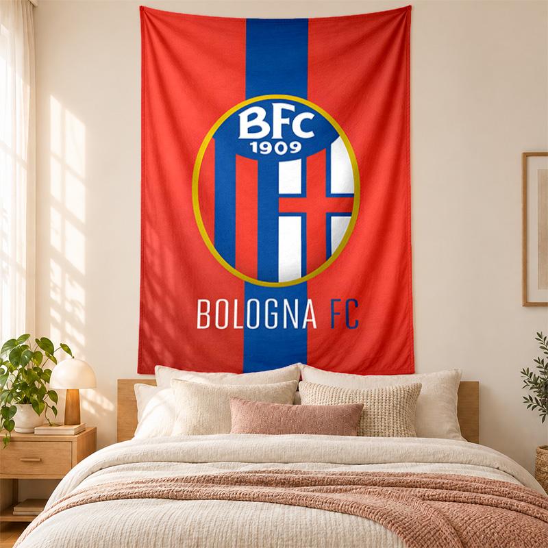 Bologna Football Club Tapestry Highquality for Decorating Living Room Bedroom Dorm Walls Ideal As Bedroom Wallart Orholiday Gift