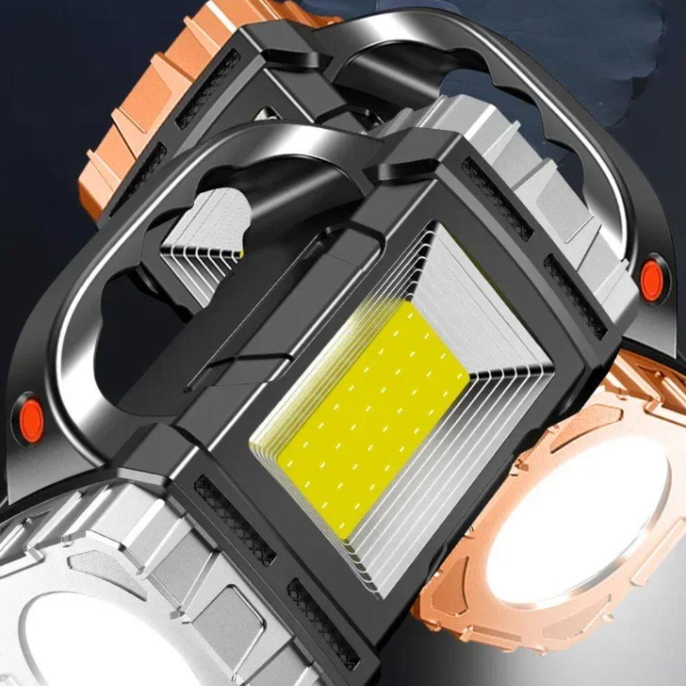 Powerful LED LED Flashlight USB Rechargeable Solar Rechargeable Camping Torch 8 Lighting Modes COB Technology Camping Lantern