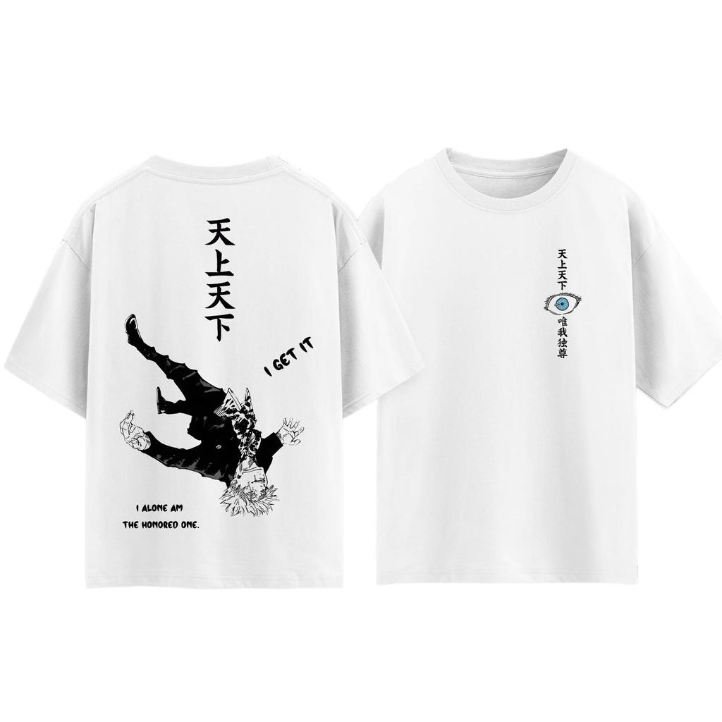 T-shirt Anime Jujutsu Kaisen Gojo Satoru Uomo e Donna Estate Cotone Abbigliamento Moda Traspirante Fan Anime Magliette a Maniche Corte
