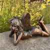Garten Fee Liegender Engel Mädchen Figur Harz Statue Skurril Handbemalt Rasen Terrasse Hof Dekoration Für Mädchen Kinder Geburtstagsgeschenk