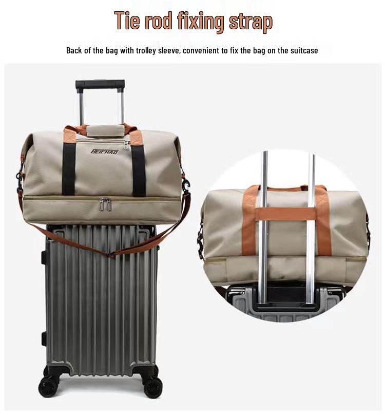 Water-Resistant Oxford Cross-Border Travel Bag with Shoe Compartment – Large Capacity Gym and Sports Handbag