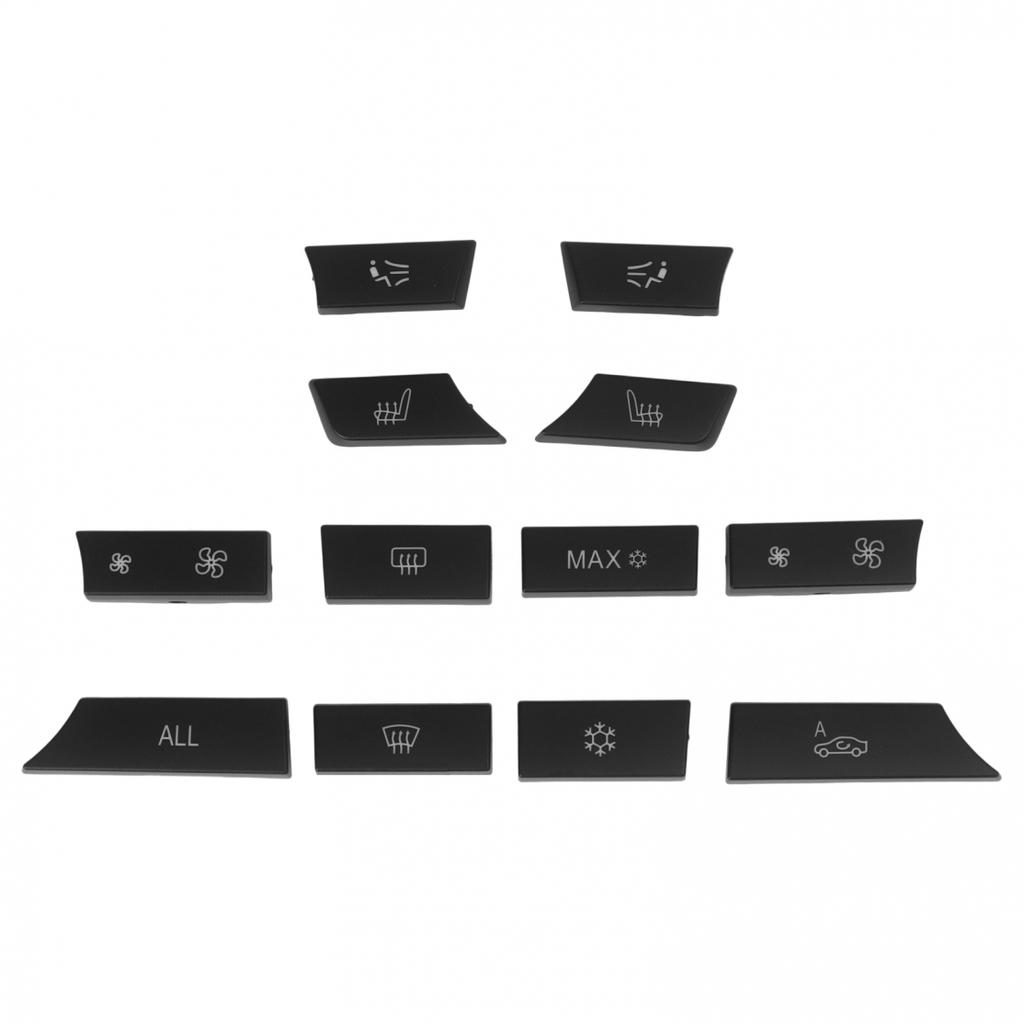 12 Piece Set A/C Heating Switch Button ABS And PC Blend