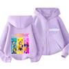 Kpop Demon Hunters Zipper Hoody Children Huntrix Rumi Zoey Cartoon Fashion Zip Sweatshirt Boy Girl Casual Tops Kids Clothes Gift