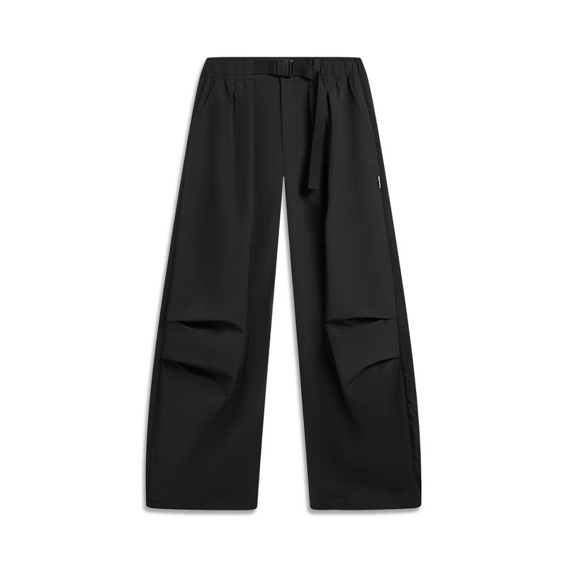 Li-Ning Outdoor CF Water-Resistant Loose Straight Cargo Pants Men pants Black AYKW107-3 S