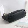 Casual Diamond Chain Large Bag Small Fragrant Style New Tote Bag Leather Fashion Versatile High Sense Portable Shoulder Bag