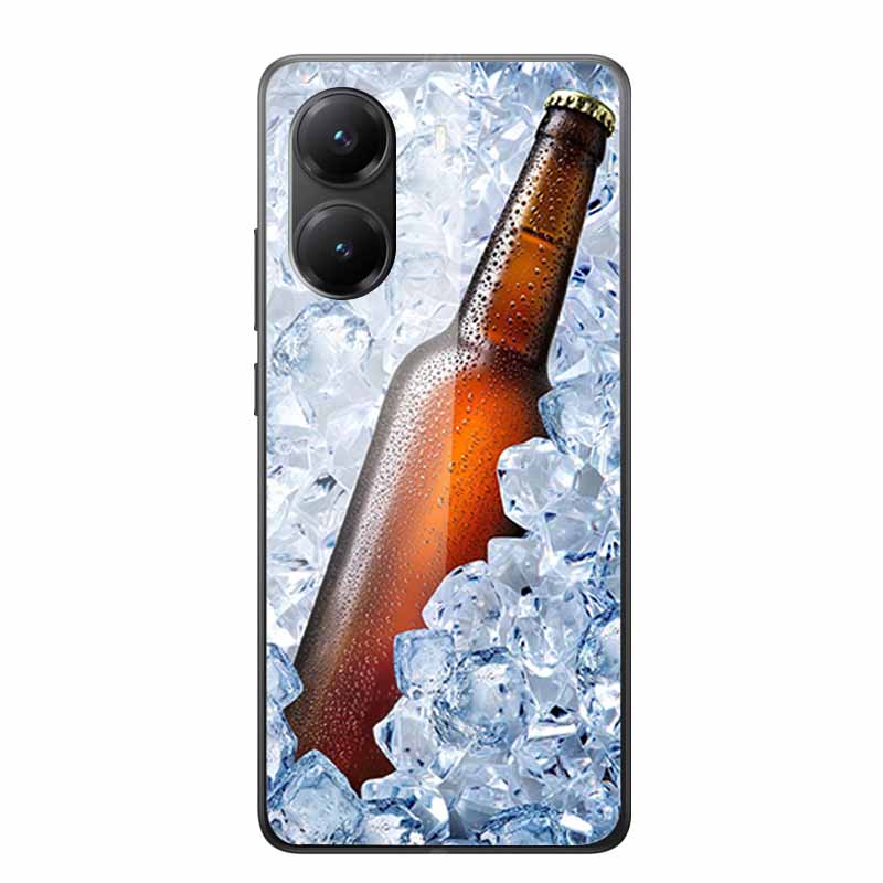 Tempered Glass Case For Xiaomi Poco X7 Pro Case Hard Glass Back Cover Soft TPU Bumper For Redmi Turbo 4 Phone Case X7Pro Turbo4
