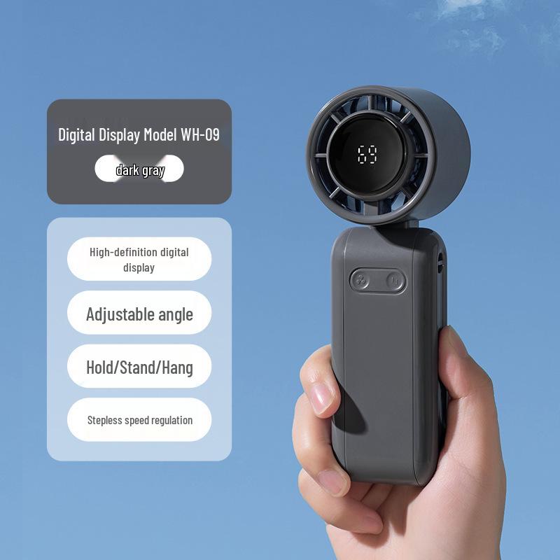 

Stepless 100-speed USB Rechargeable Mini Foldable Handheld Turbine Ice Pack Fan 56*54*162MM