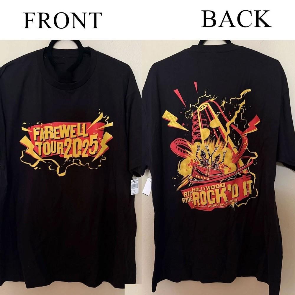 Hollywod Rip Ride Rockit Farewell Tour T-Shirt Reprint Gift Tee Unisex T-Shirt XXXL