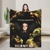 Silent Hill F Poster Blankets Silent Hill Horror Game Warm Soft Graphic Plush Bedding Throws For Outdoor Flannel Bed Cover
