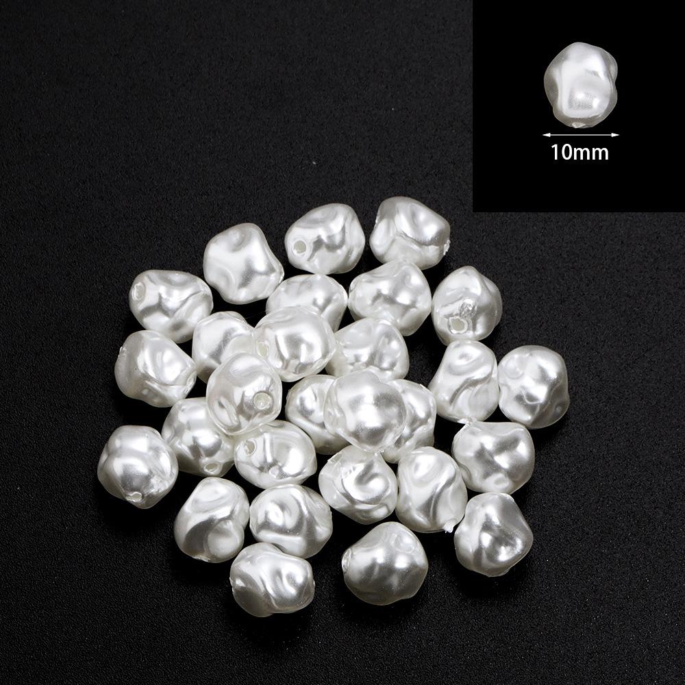 

АБС Неправильный треугольник Белые бусины из искусственного жемчуга - Полуфабрикат, Прямое отверстие, Рассыпные бусины See Details for Specific Size