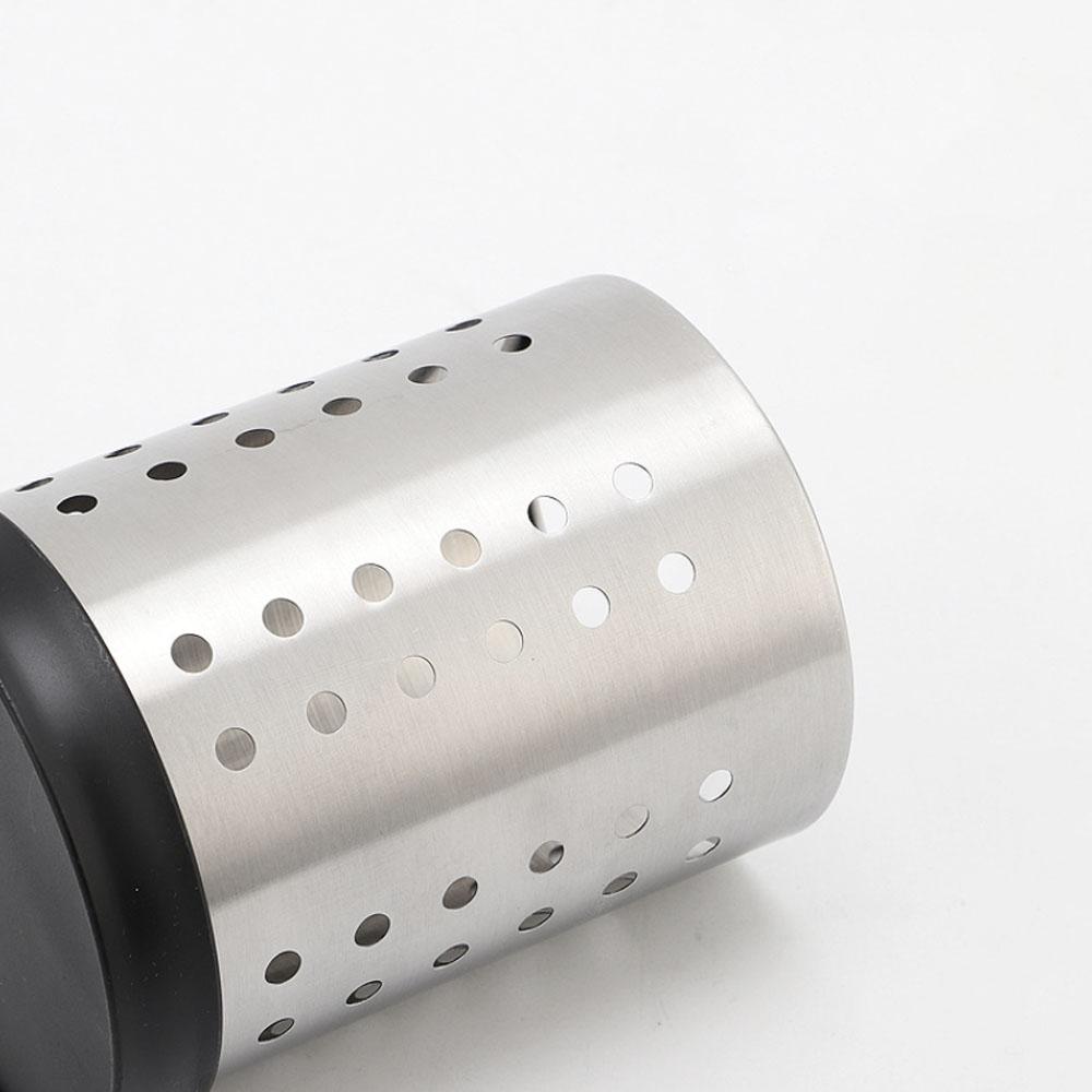 Portabacchette da cucina multifunzionale ispessito in acciaio inossidabile non magnetico rotondo portabacchette scolapiatti utensili da cucina