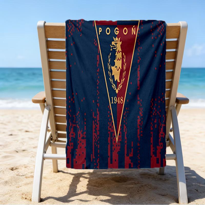 Pogon Emblem Design Microfiber Beach Towel, Lightweight And Quick-Dry, for Summer Travel, Beach Essential, Swimming Pool Outdoor