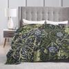 Vintage Floral Blanket Vine Leaf William Morris Pattern Flannel Blanket Sofa Blanket