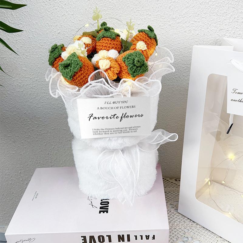 

Вязаные цветы, пуховый букет, подсолнух, ручная работа, реквизит для фотосъемки, подарок