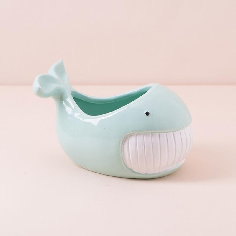 Whale Silicone Molds Succulent Plant Pots Moulds Whale Shape Planter Crafting Molds Silicone Texture for Hand-Making