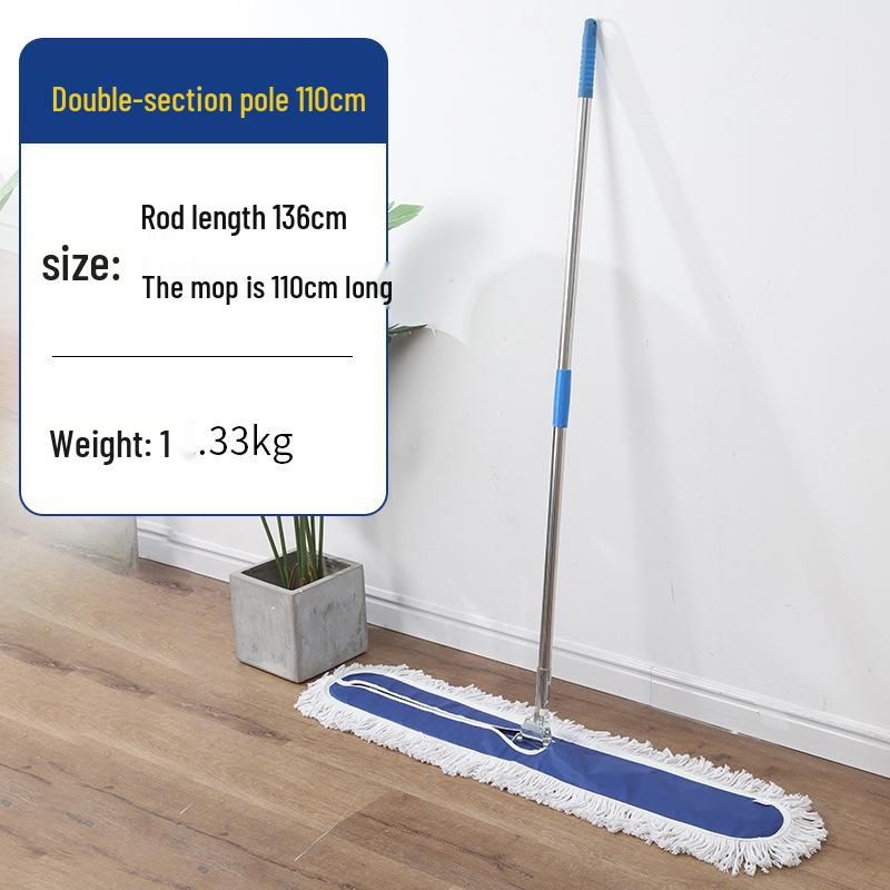 Rotating Cotton Thread Dust Mop for Home, Hotel & Homestay - Dual-Use for Dry & Wet Cleaning