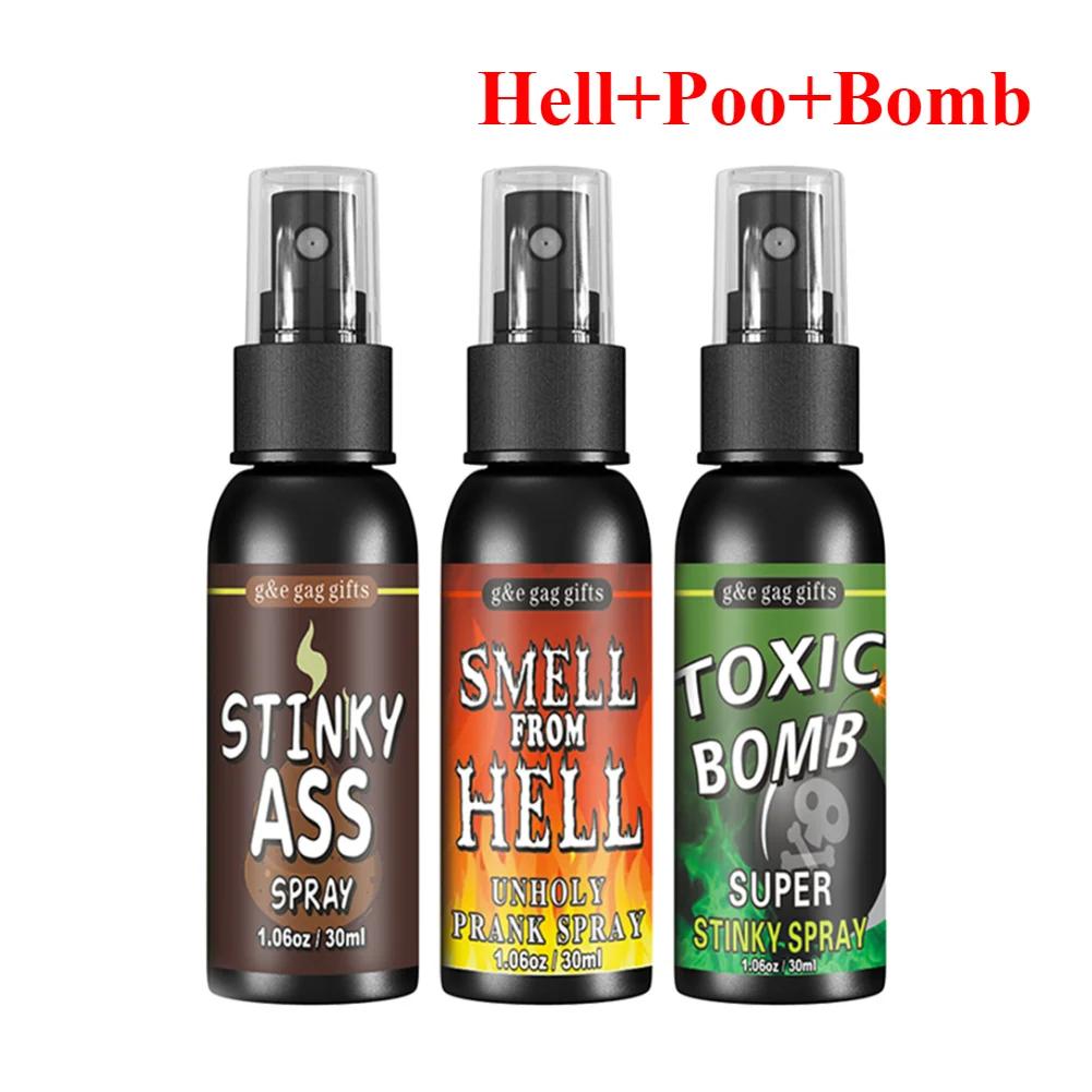 30ML Liquid Fart Spray Can Stink Bomb Ass-Smelly Stinky Gas Crap Gag Prank Non Toxic Smells Novelties Toy Joke Party Supplies