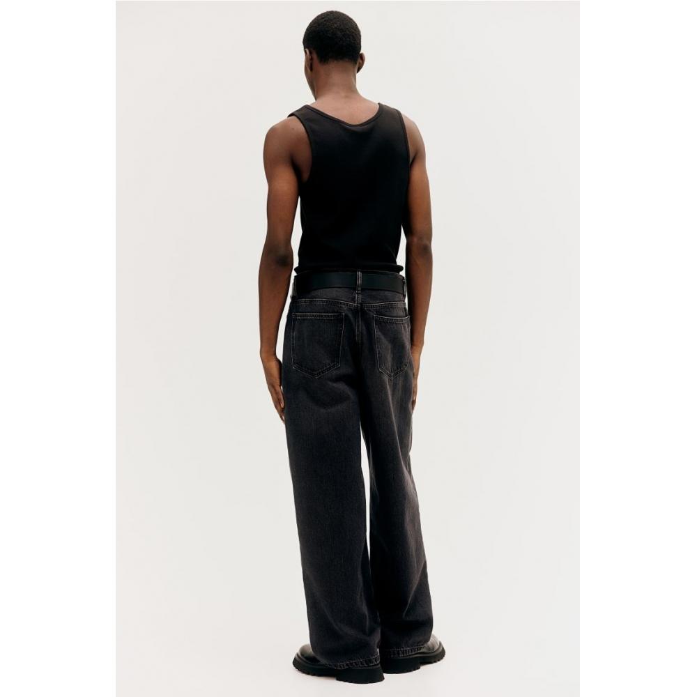 H M Baggy Jeans Black