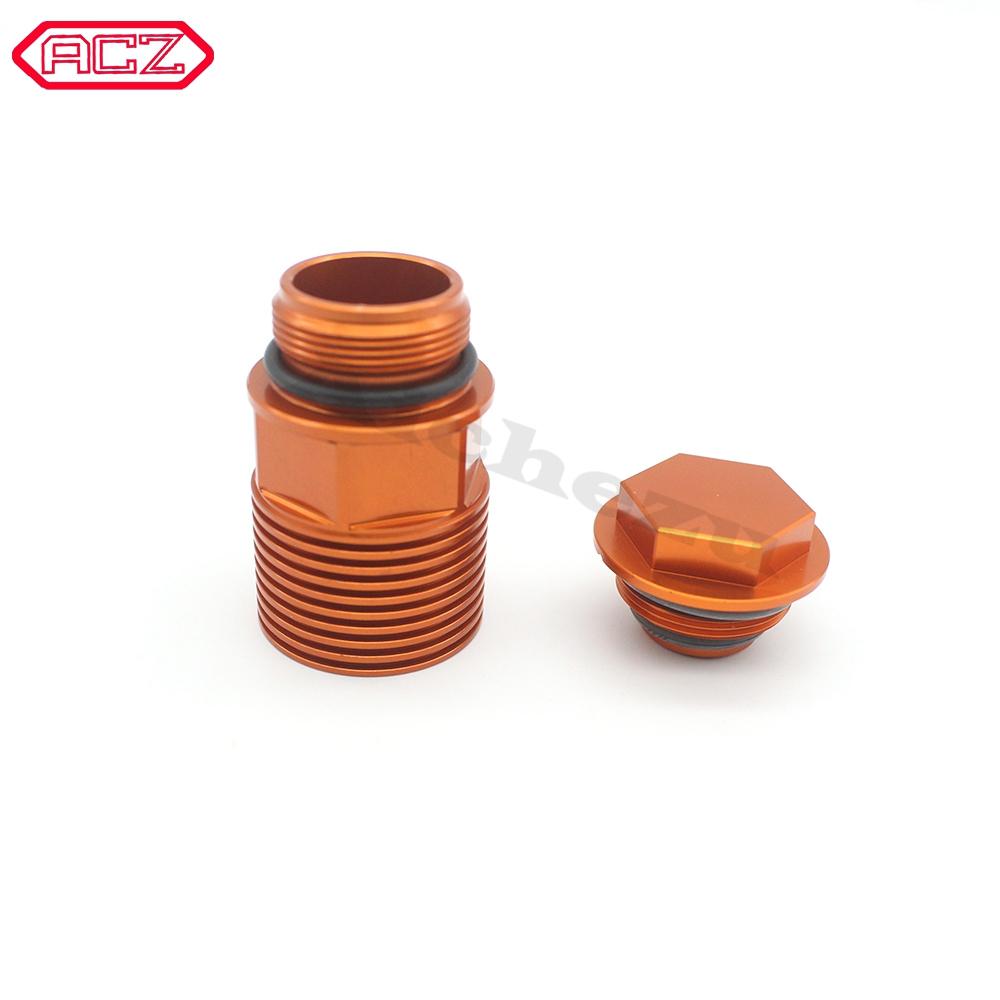 Motorbike CNC Rear Brake Reservoir Extender And Brake Fluid Reservoir Cap For EXC SX XC XCW XCF 125 150 200 250 350 450 525