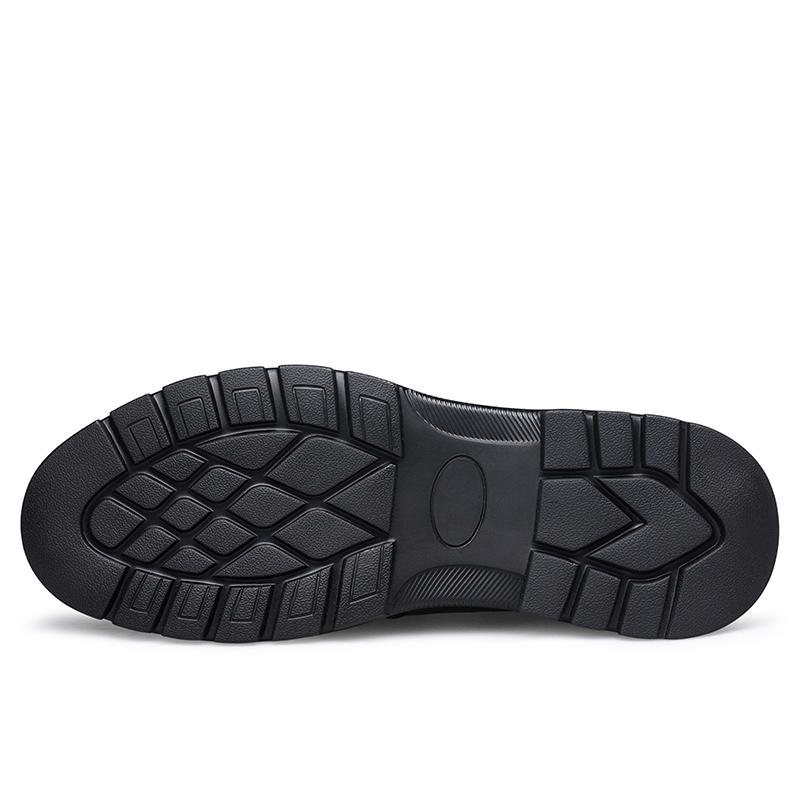 Fashion 100% Genuine Leather Men's Loafers Soft Cowhide Men's Casual Shoes Brand Anti Slip Black Brown Thick Soled Business Shoes tenis