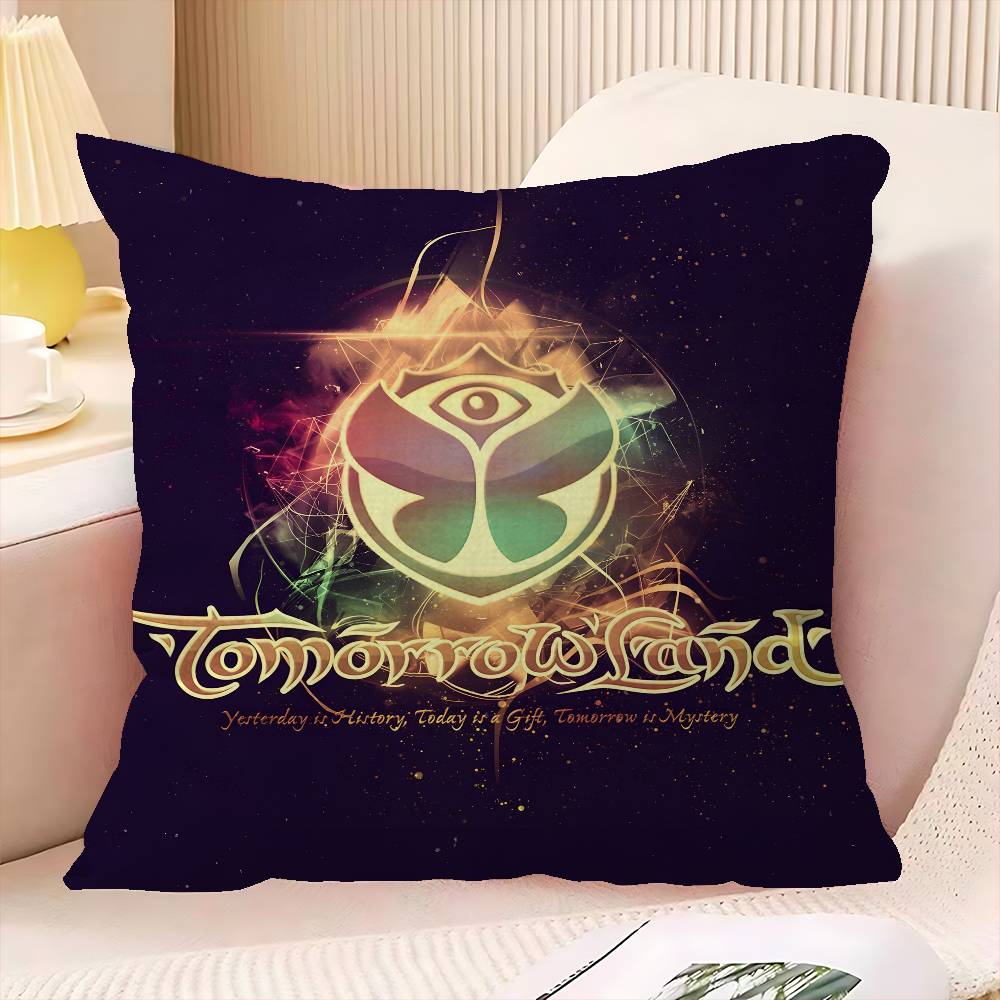 TOMORROWLAND Music Cushion Cover Polyester Sofa Cushions Decorative Throw Pillows Home Decoration Pillowcover
