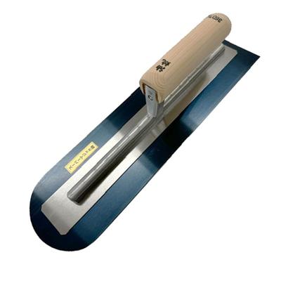 SHIBASHO Super Magic for and Concrete In Hyogo Oil-Burning Trowel, 0.55mm, Plastering, Mortar, (Made Japan, Miki, Prefecture) (Rounded Tip, 390mm)