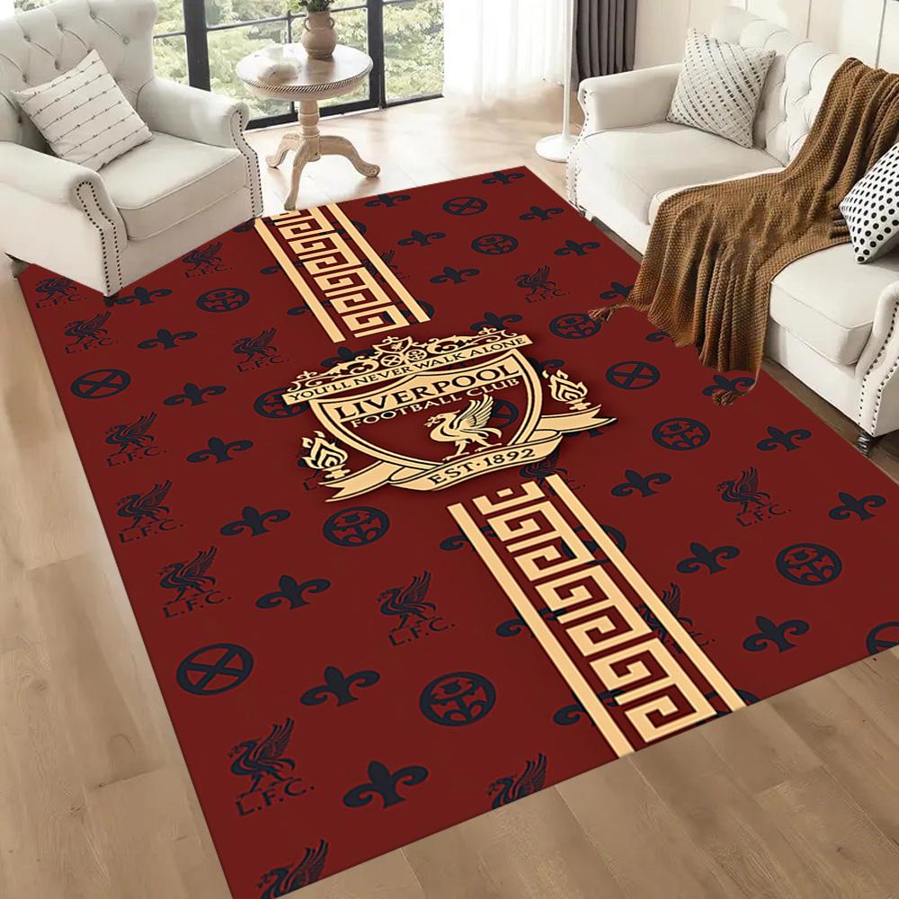 Liverpool Football Club Area Rug Perfect For Hallway Balcony Foyer Bedrooms Antislip Carpet Office Home Decor