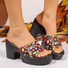 High-heeled Flip-flops for Women - New Style, Single Curve Front, Thick Sole, Fashionable Shoes Devotion