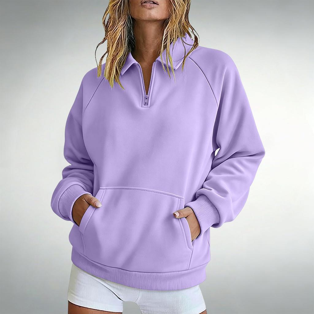 Women's Casual Sweatshirt Loose Fit Color for Everyday Wear