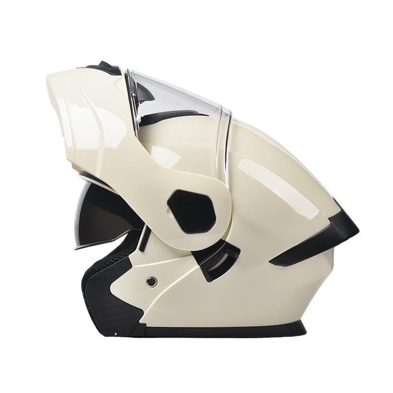 AD Full-Face Flip-Up Motorcycle Helmet, 3C/DOT Certified, All-Season Safety for Men & Women.