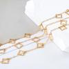 2 Meters Stainless Steel Golden Long Chain for DIY Women Bracelet Necklace Jewelry Findings Accessories Multi-Size Multi-Shape