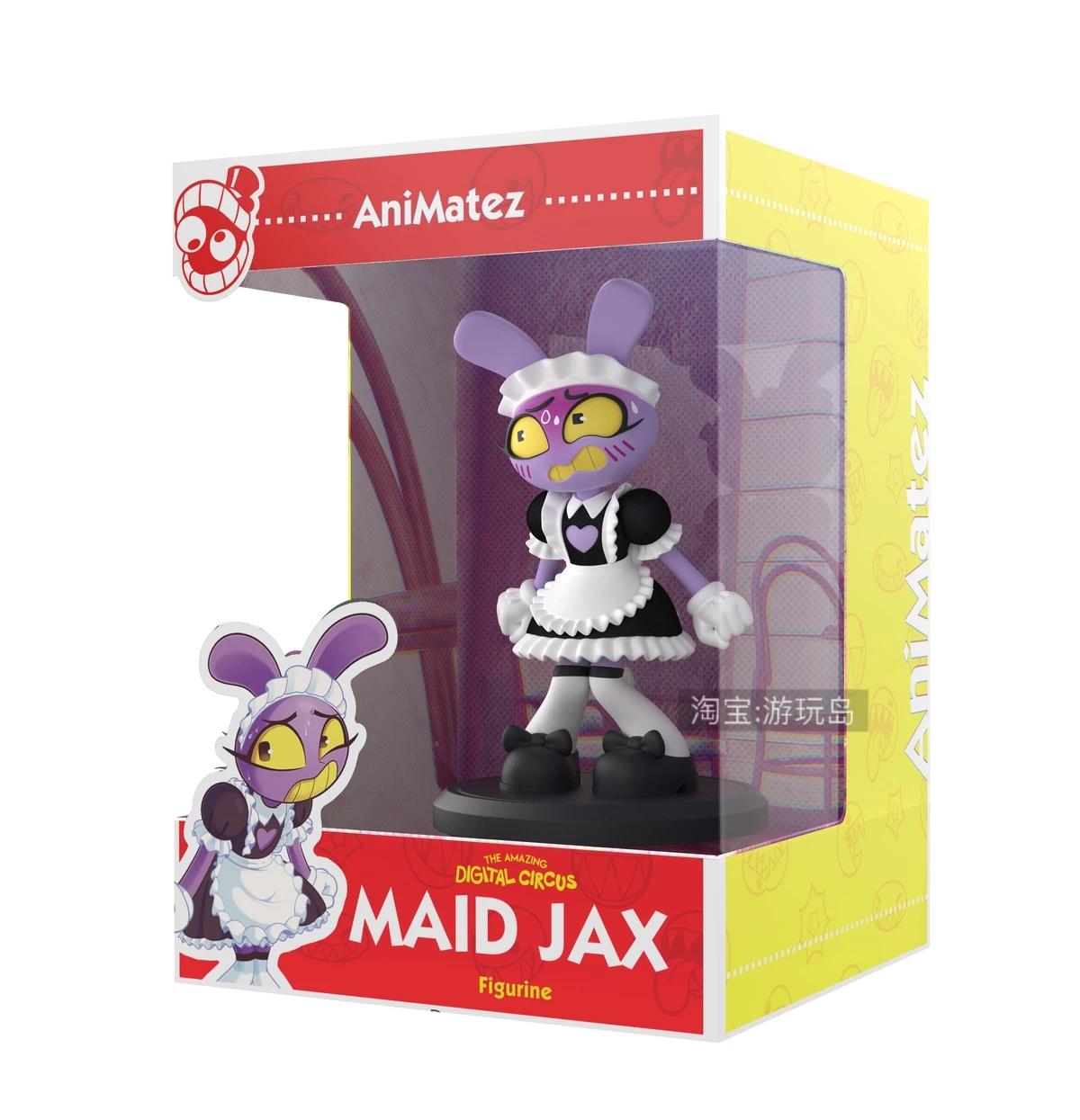 The Amazing Digital Circus Official Maid Jax Plush Rabbit Figure Desktop Display Collectible