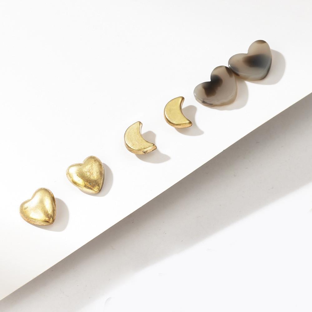 Elegant Retro Acrylic Earrings With Geometric Design For Women Perfect Gift