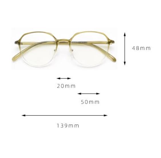 Multifocal Reading Glasses for Bright No Color Change Under Artificial No Color Change Under Artificial Light or Indoors [PLOPLO] Round, Photochromic,