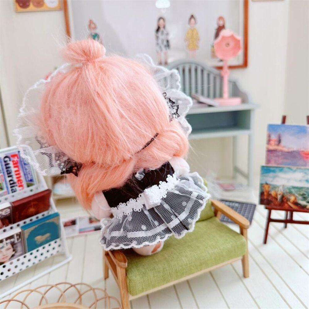 2 Styles Doll Lovely Dress Cartoon Jeans Overalls 10cm Cotton Doll/EXO Idol Dolls