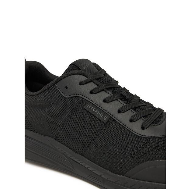Men's Sneakers Tommy Hilfiger Lightweight Modern Knit Runner Fm0fm05326 Black