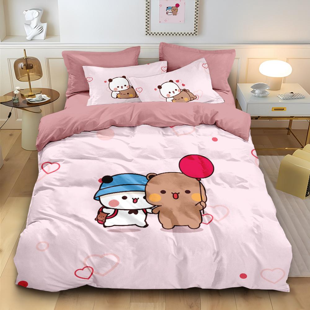 Bubu and Dudu Bedding Set for Adult Kids Adult,Cute Bubu Dudu Duvet Cover Set with Pillowcases 50x75cm Multiple sizes