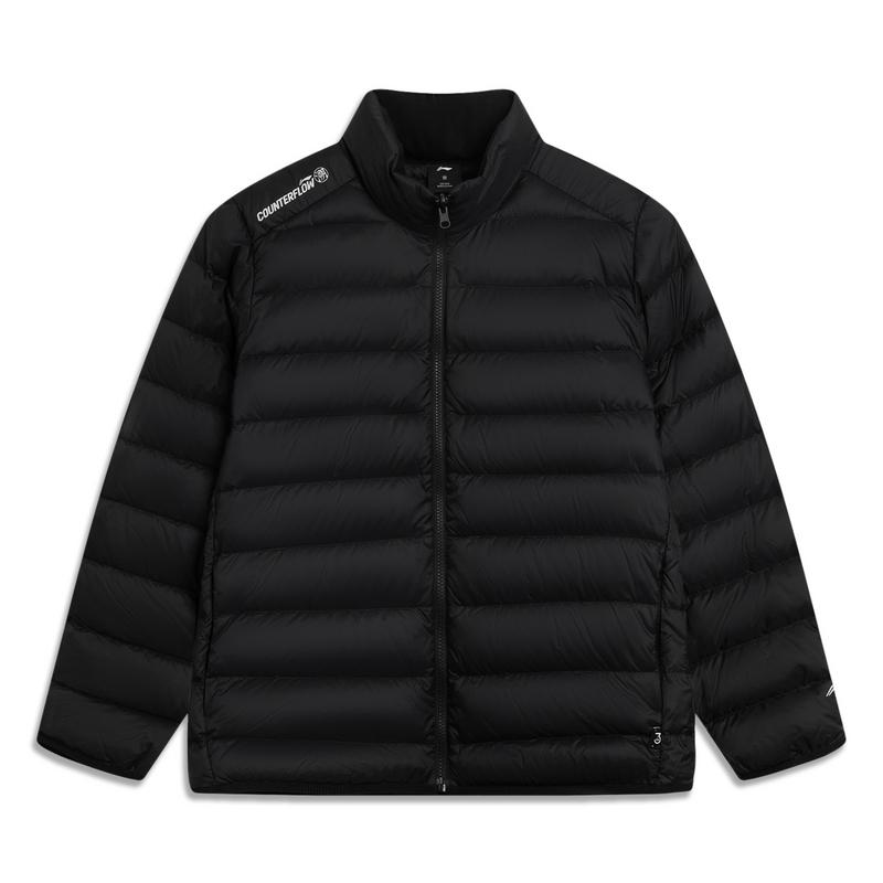 Li Ning Outdoor CF Suo Wan Long Jia Veste Casual à Capuche Ample Coupe-Vent Chaude Résistante à l'Eau Unisexe AEMV059-3