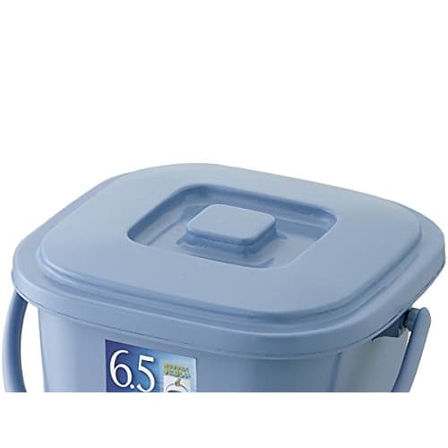 Risu Bucket, Square Lid, Gray, 6.5L, Berg, 6.5KB