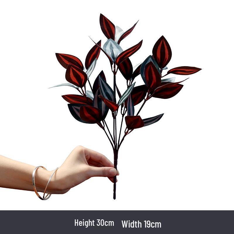 Künstliche Efeutute Grünpflanzen: Einzelstiel-Blumenarrangement für Wohnzimmer-Wanddeko