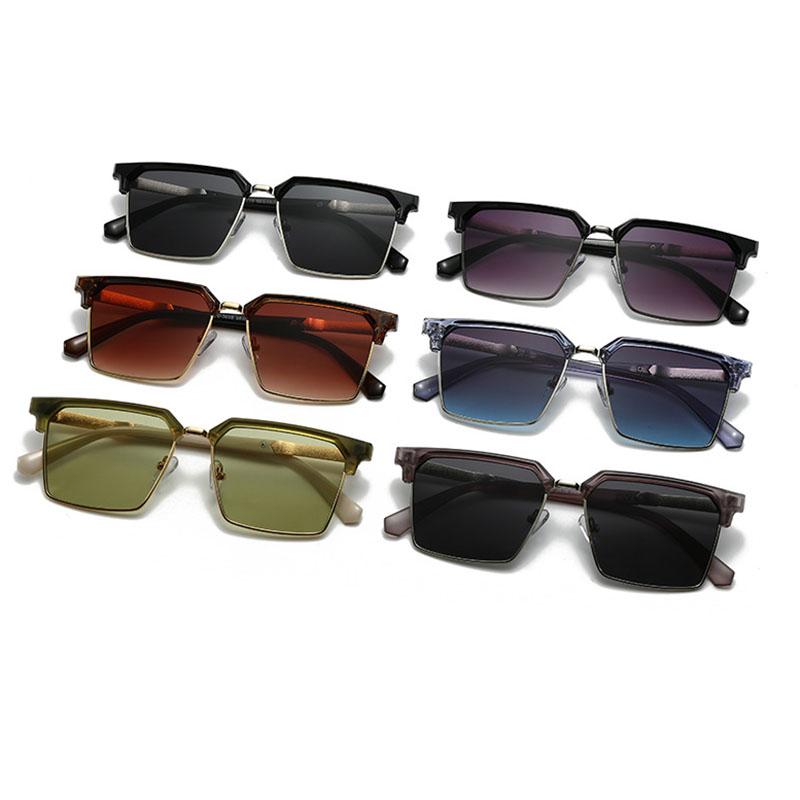 Luxury Brand Designer Big Frame Square Sunglasses Women For Men Popular Sun Glasses Vintage Punk Outdoor Driving Shades Uv
