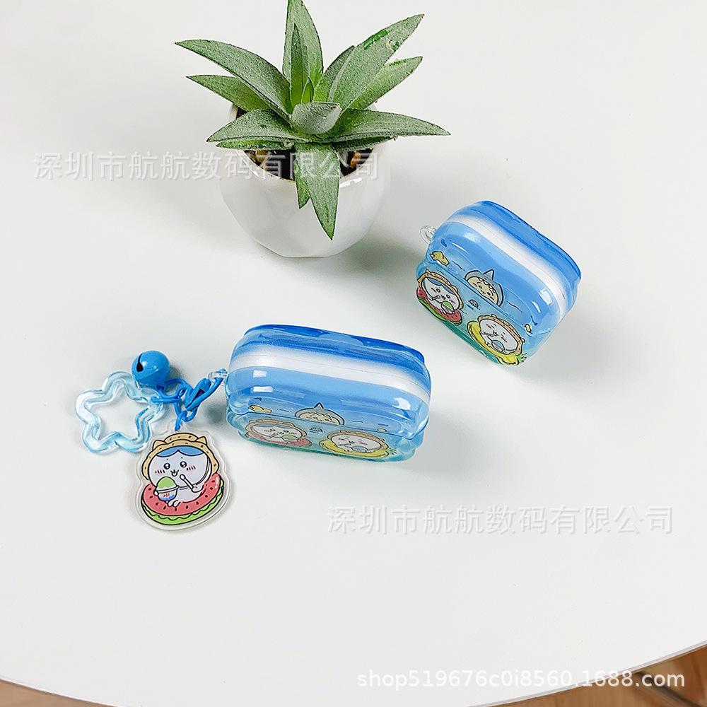 Cute Swimming Jiika Wow for AirPods 1 Apple Case Bluetooth Pro1gen Headphone Case