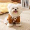 Spring cute bear dog clothes autumn and winter warm teddy dog bipods cat pet clothing
