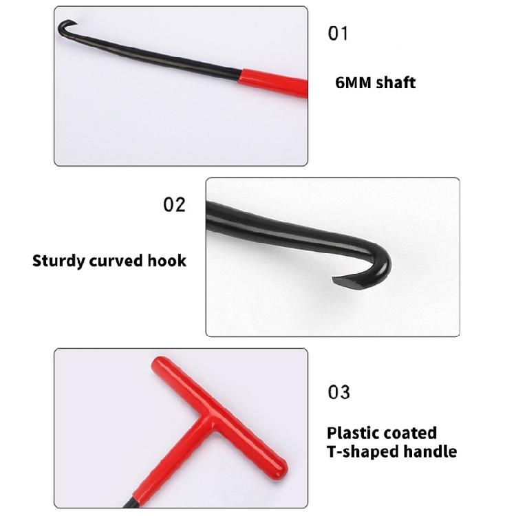 2PCS Motorcycle Brake Spring Hook Tool T Handle Design Suitable for Mower Platform Quick and Safe Exhaust Spring Removal