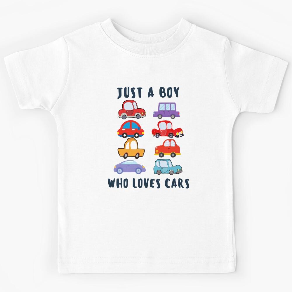 Car fan Boy||Just a boy who loves cars Kids T-Shirt 130