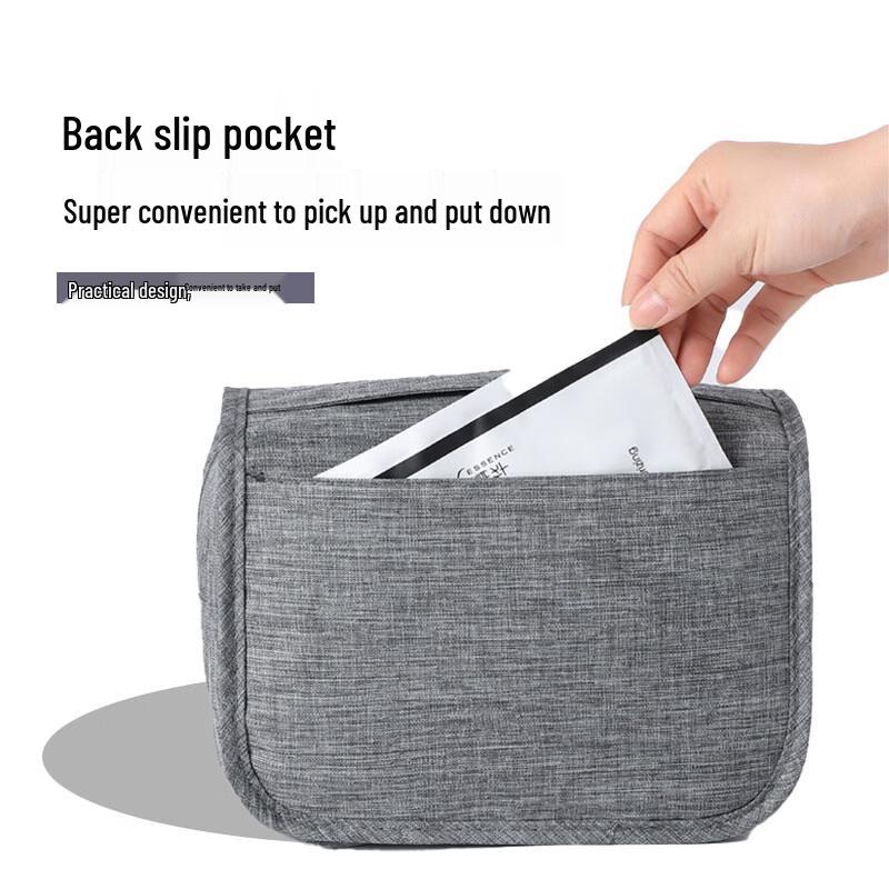 Dong Nai Lun Men's Waterproof Travel Toiletry Bag CN plug (adapter included)