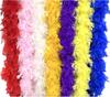 Global Bestseller Dyed Feather Boa Cheap Turkey Ostrich Feather and Turkey Feather Women's Scarf