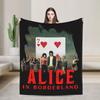 Alice in Borderland Coperta con Poster in Pile Primavera Autunno Coperta Calda Multifunzione per Casa Camera da Letto Trapunta