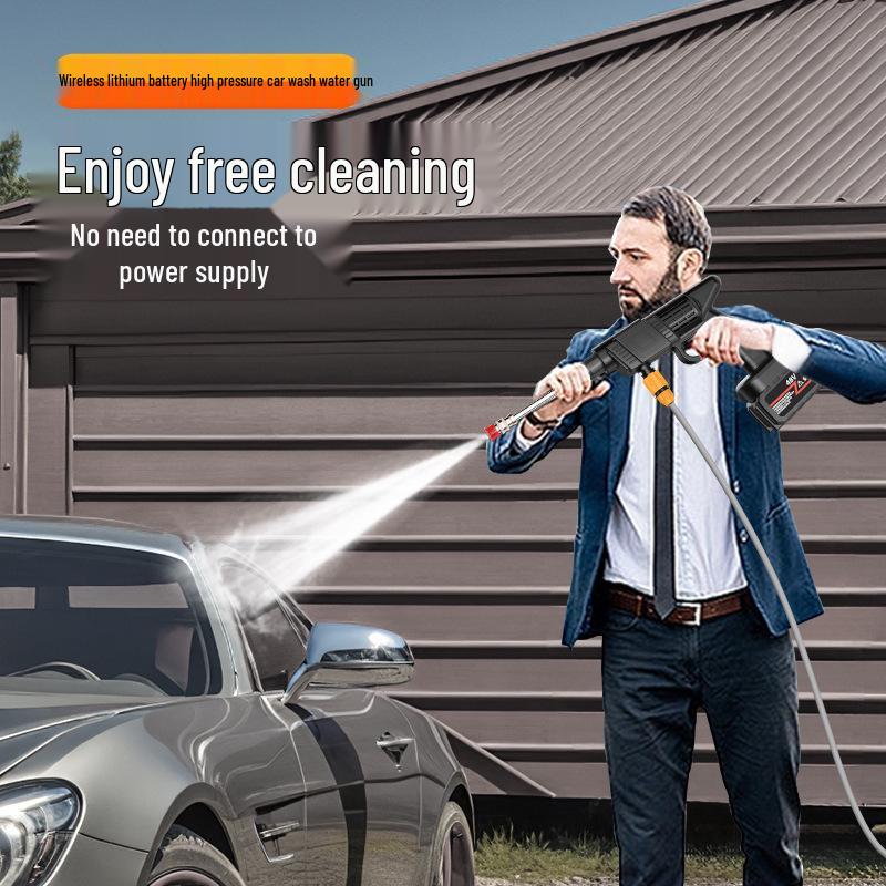 Portable High-Pressure Lithium Car Wash Water Gun