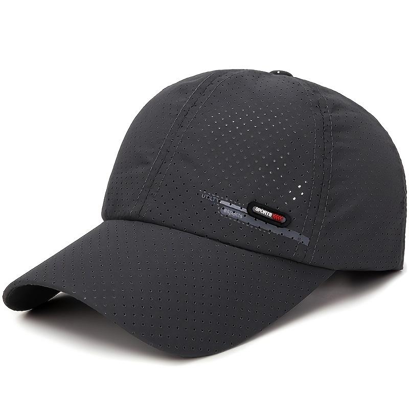 Sport Baseball Cap Breathable Sunshade Hiking Travel Golf Cap Summer Quick Dry Sweat Absorb Adjustable Unisex Running Hat